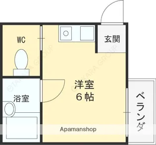 ハイツ菱屋【1階】の間取り