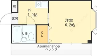 MERCI森恵【3階】の間取り