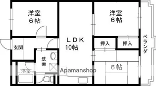 クレール・ド・園田【3階】の間取り