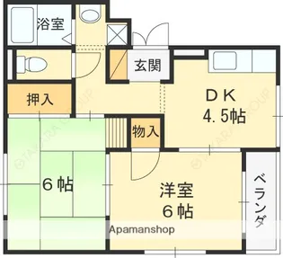 アーバンライフフミ【305号室】の間取り