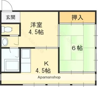 エイシン長栄寺ビル【504号室】の間取り