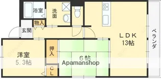 サンブリーズ【2階】の間取り