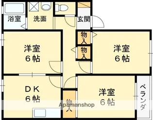 ラベンダーハイツ【1階】の間取り