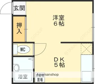 勝和園別館【6号室】の間取り