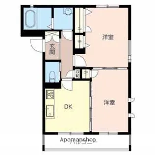 シャルマンシャンブルⅤ【205号室】の間取り