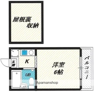 荒川ハイツ【301号室】の間取り