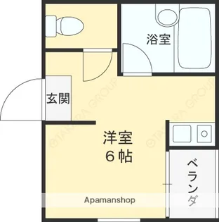 ファニィフェイス7【2階】の間取り