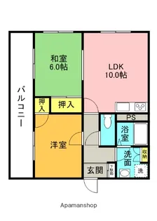 ホープマンションPART2【2階】の間取り