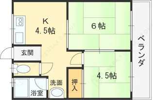 秀栄マンション【103号室】の間取り