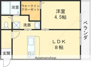 東花園コーポ【2階】の間取り