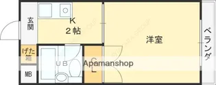 プレアール小阪Ⅱ【1階】の間取り