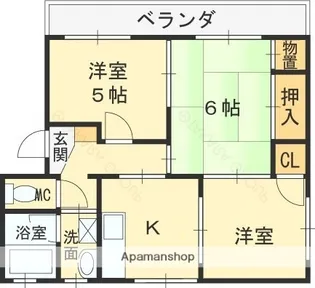 永和ハイツ【301号室】の間取り