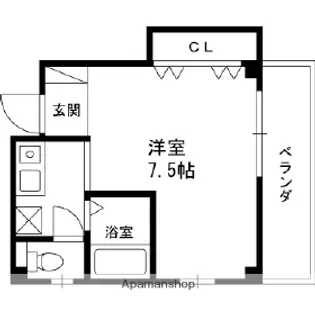 エトワール北口【3階】の間取り