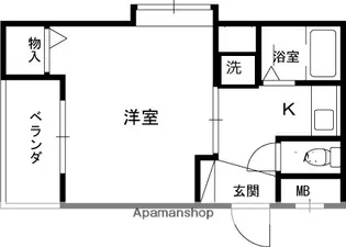 ドム北口【2階】の間取り