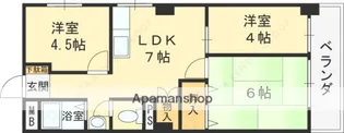 河正コーポ 南棟【2階】の間取り