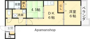 グランヴェール飯田【407号室】の間取り