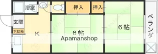 八栄マンション【3階】の間取り