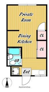 福寿マンション1号館【401号室】の間取り