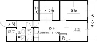 サンロイヤル塚口【2階】の間取り
