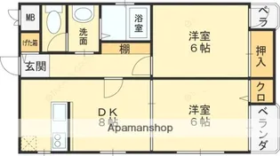 ヴィランディ【301号室】の間取り