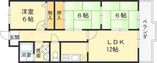 メゾン菱江【4階】の間取り