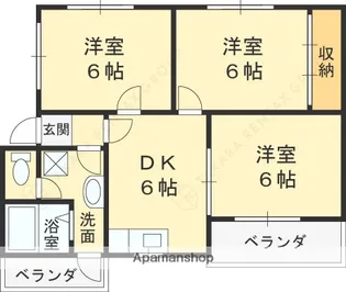 ブルーハイツ【202号室】の間取り
