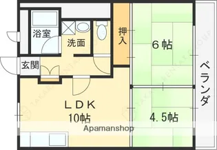 スターリースカイテラニシ【5階】の間取り