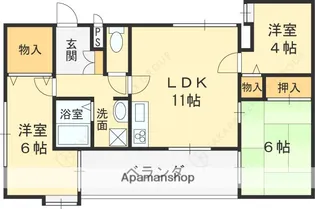 DESAPUTRI【1階】の間取り