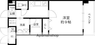 アパートメント玉串【2階】の間取り