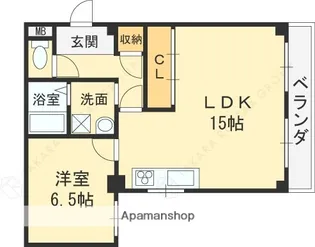 グランピア布施南【407号室】の間取り