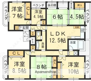 ラ・フォーレ大蓮【301号室】の間取り