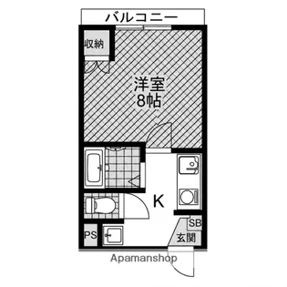 若江ハイツ【3階】の間取り