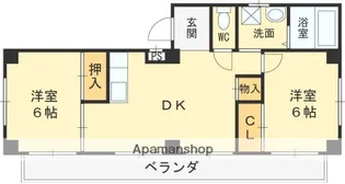 ニューハイツアサヒ【4階】の間取り