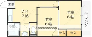 23ハイム【3階】の間取り