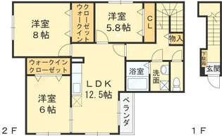 グリーン・ヒル2【2階】の間取り