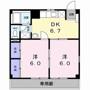 グレイス衣摺【1階】の間取り