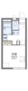 レオパレスCHUTTI【1階】の間取り
