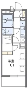 レオパレス妙楽【1階】の間取り