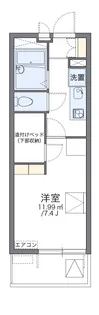 レオパレスエルヴェール サンク【4階】の間取り