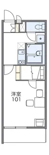 レオパレス太子堂【2階】の間取り