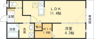 クレメント【203号室号室】の間取り