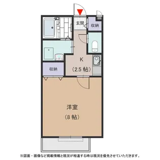 メゾンドゥ長瀬【205号室号室】の間取り