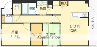 フラワーガーデンイースト【2階】の間取り