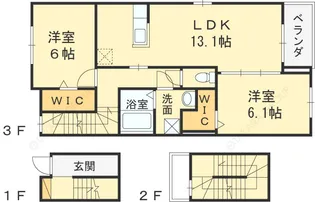 サンライトプラザ【3階】の間取り