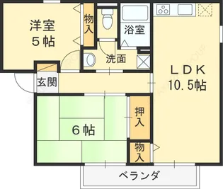 メゾンニュー池島 D【202号室号室】の間取り