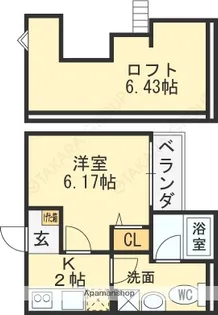 ティースカイながせ【1階】の間取り