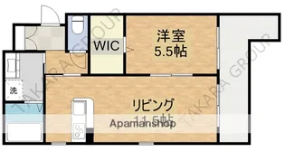 ヘーベルメゾン長瀬【102号室】の間取り
