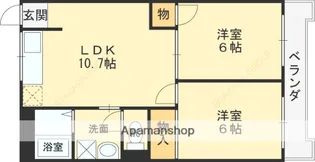 大阪府東大阪市大蓮北4丁目【マンション】の間取り