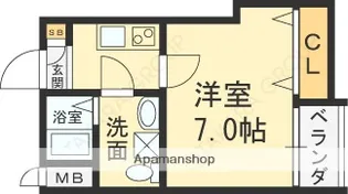 ドゥエリング関目【2階】の間取り