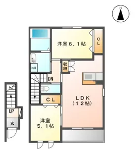 ヴァンベール【2階】の間取り